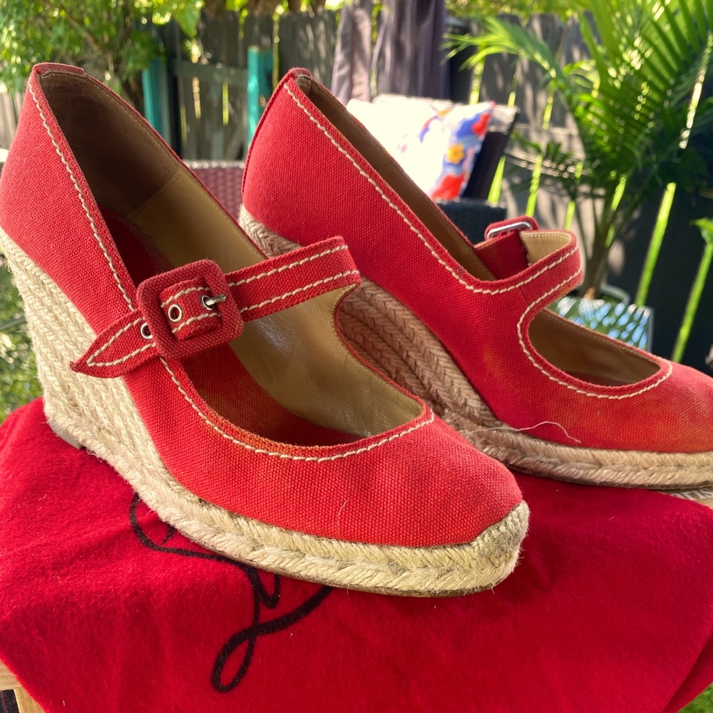 Christian louboutin Mallorca Mary Jane Platform Wedge